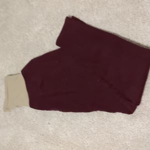 Burgundy Maternity Skinny Jeans
